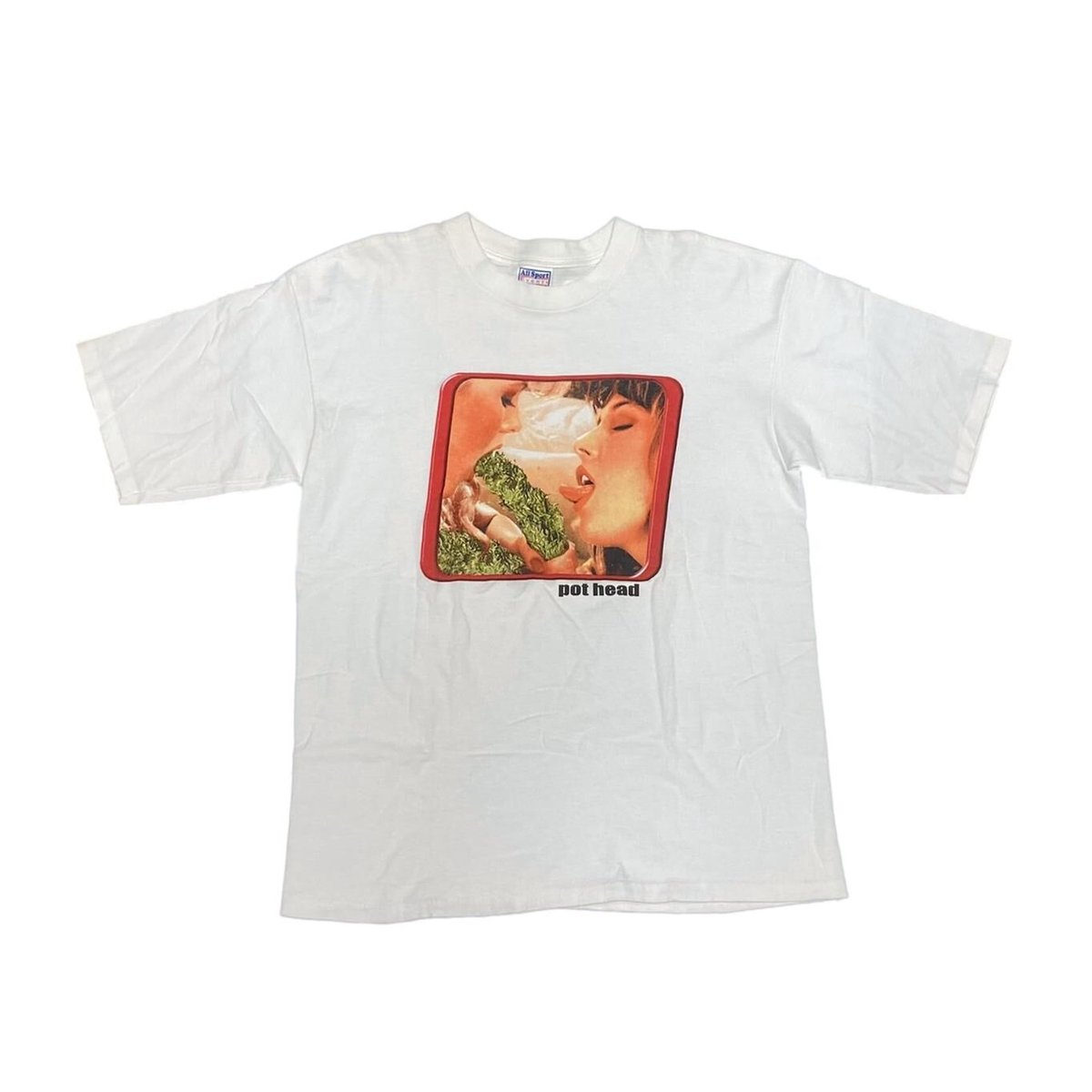 POT HEAD MARIJUANA BLOW JOB PHOTO TEE ALL SPORT LARGE 2549
