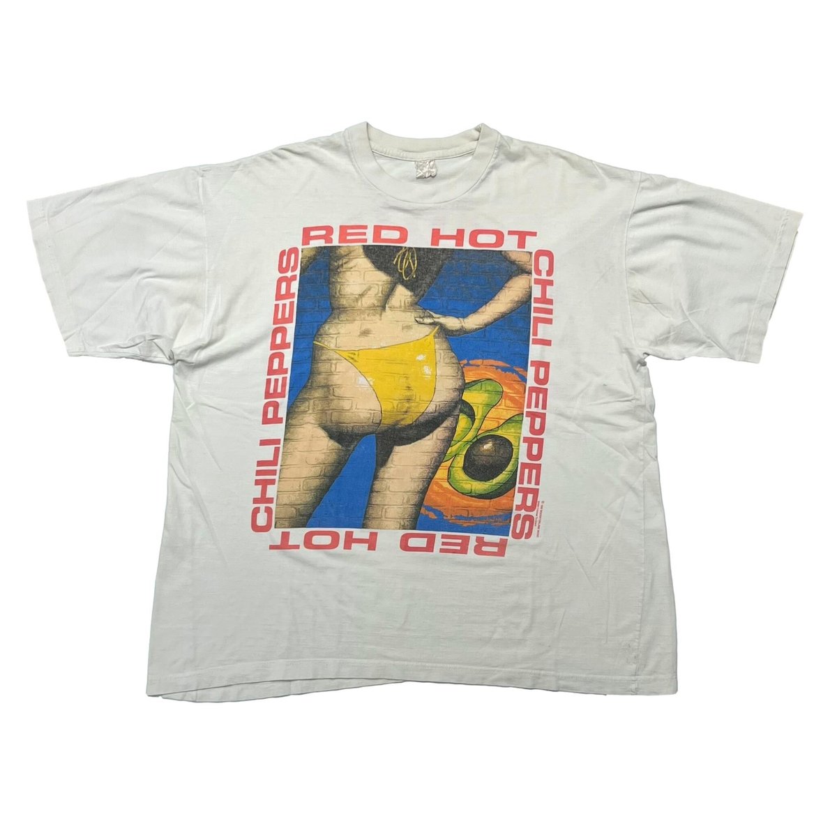 RED HOT CHILI PEPPERS BIKINI WALL TEE WHITE FITS XL 0157