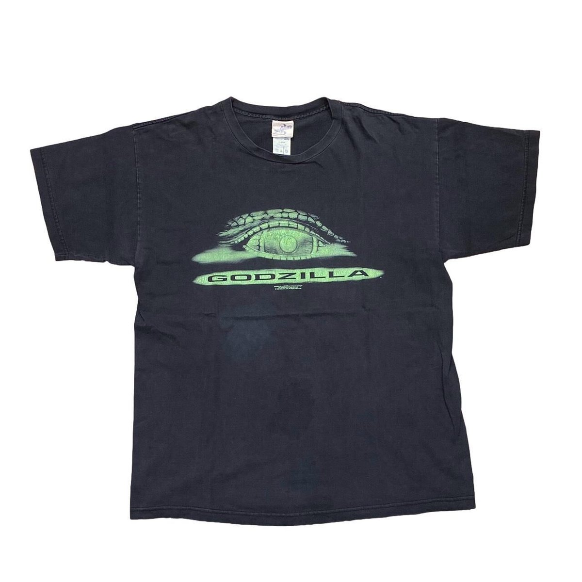 GODZILLA 1998 GLOW IN THE DARK EYE PRONT TEE CRONIES XL 7011
