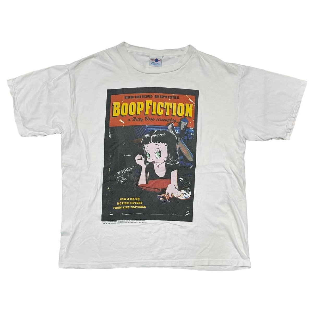 BETTY BOOP 1995 BOOP FICTION PILP FICTION PARODY WHITE XL 0279