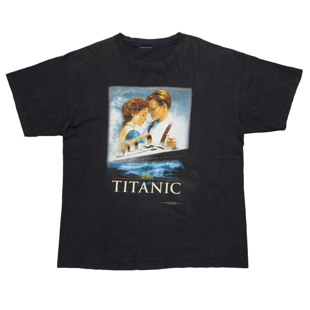 TITANIC MOVIE PROMO BLACK FITS XL 2676