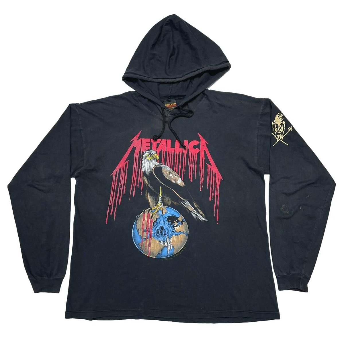 METALLICA PUSHEAD NOWHERE ELSE TO ROAM TOUR HOODED LS BROCKUM XL 4416