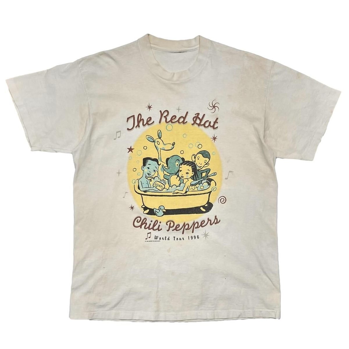 RED HOT CHILI PEPPERS WORLD TOUR 1995 NATURAL FITS XL 7748