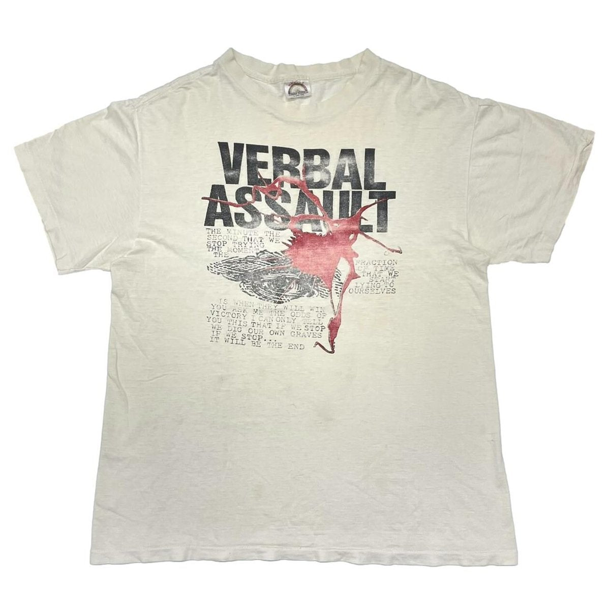 VERBAL ASSAULT BOOTLEG WHITE LARGE 7587