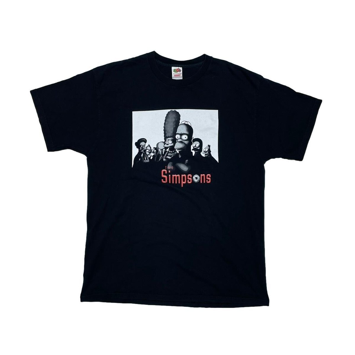 THE SIMPSONS The Sopranos PARODY TEE BLACK FRUIT OF THE LOOM BLACK XL 30KH8237