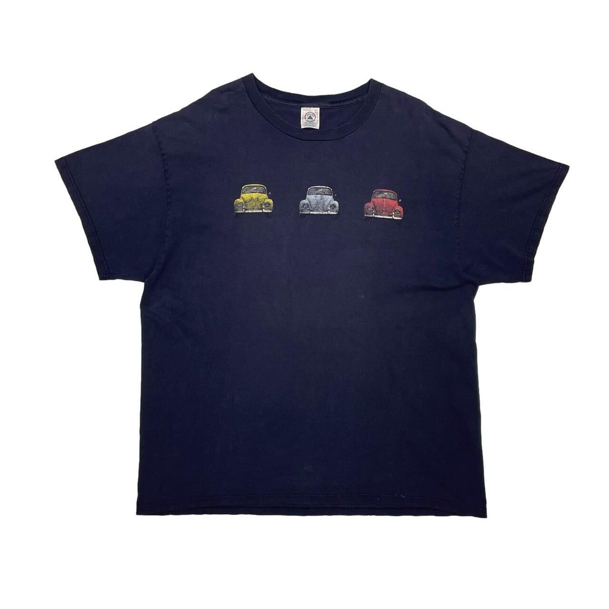 VOLKS WAGEN THREE BEETLES TEE NAVY DELTA XL 98466