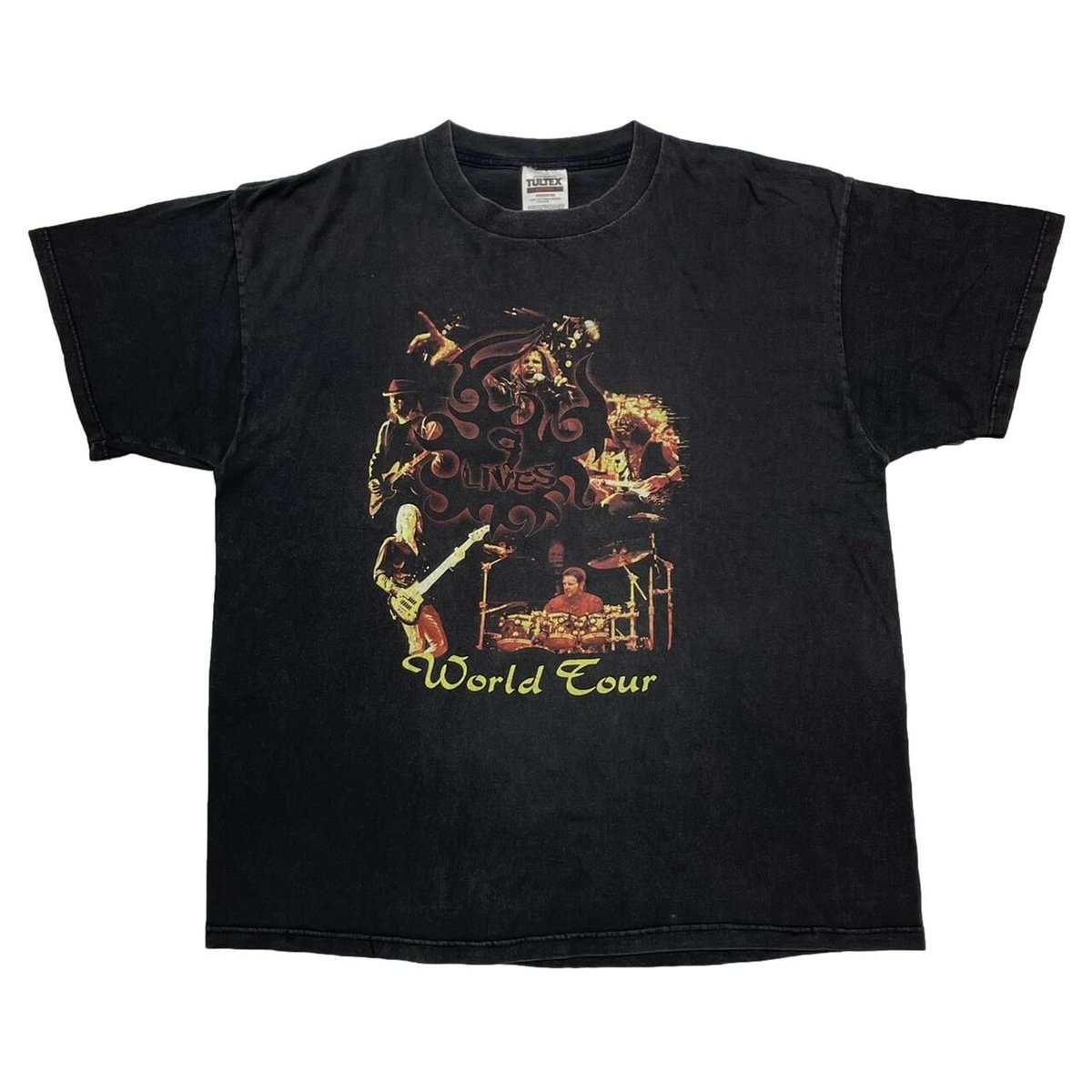 AERO SMITH 1997 9 LIVES WORLD TOUR DOUBLE SIDE PRINT TEE TULTEX XL 0353