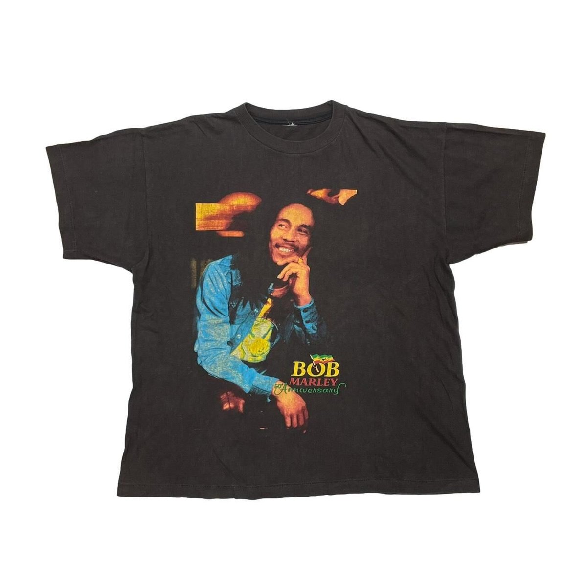 BOB MARLEY 50th ANNIVERSARY RAP TEE FIT LIKE XL 8283