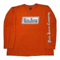 RALPH LAUREN POLO JEANS OLD ENGLISH LOGO LS ORANGE LARGE 4119