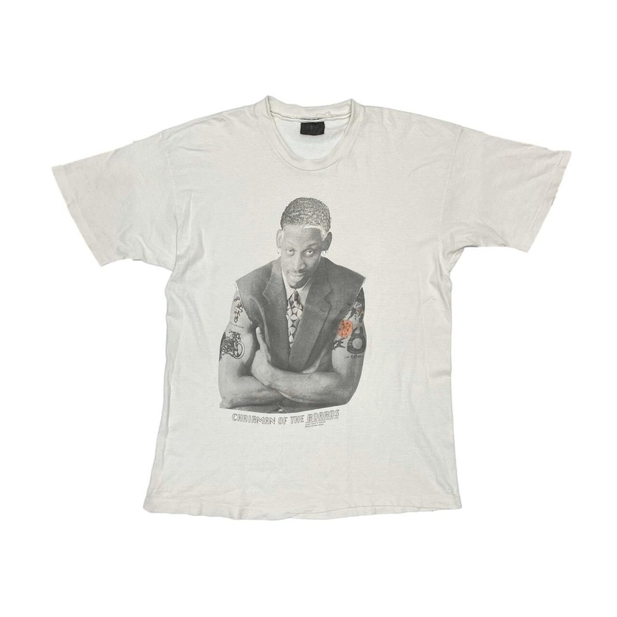 DENNIS RODMAN 1996 CHAIRMAN OF THE BOARDS TEE FIT LIKE XXL 8356