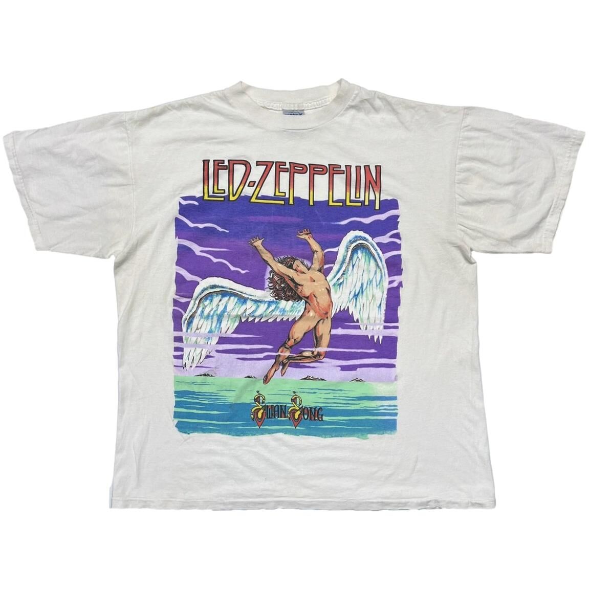 LED ZEPPELIN SWAN SONG WHITE TULTEX XL 2064