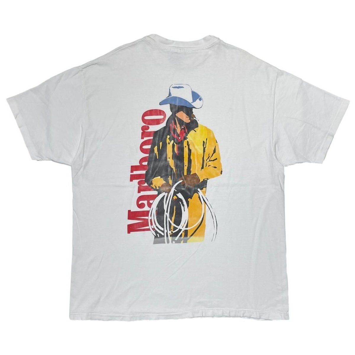Marlboro COWBOY man WHITE HANES XL 9976