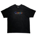 GOOGLE LOGO TEE BLACK HANES XL 9801