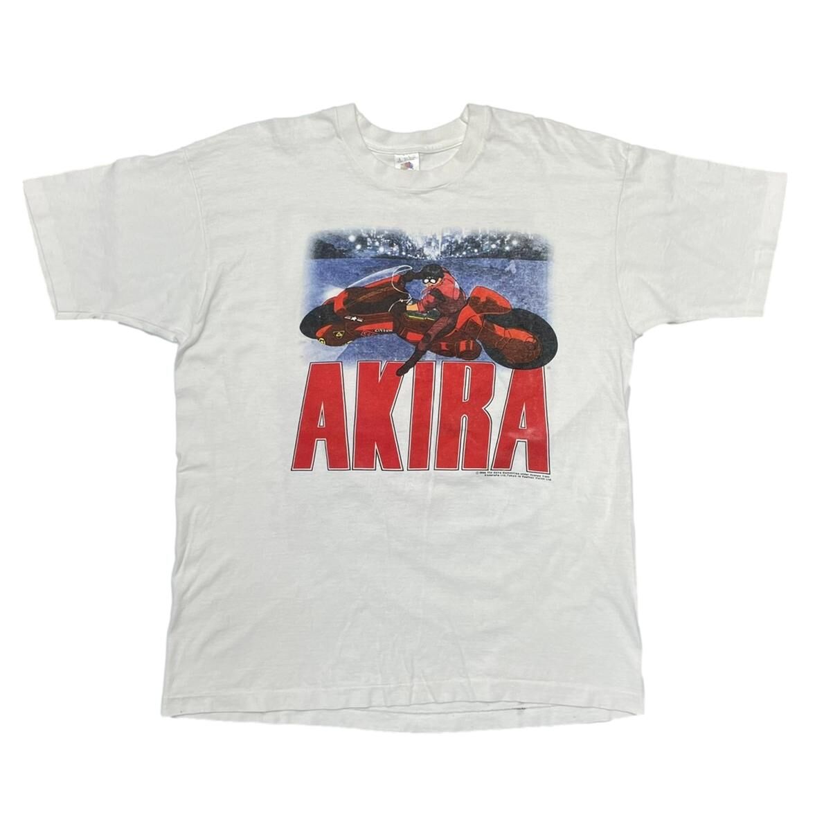 AKIRA 1988 KANEDA BIKE TEE WHITE FRUIT OF THE LOOM LARGE 5865