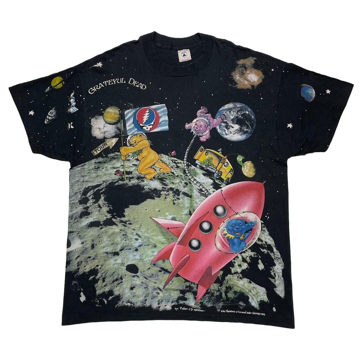 GRATEFUL DEAD 1995 LIQUID BLUE STANDING ON THE MOON OVP TEE DELTA XL 0009