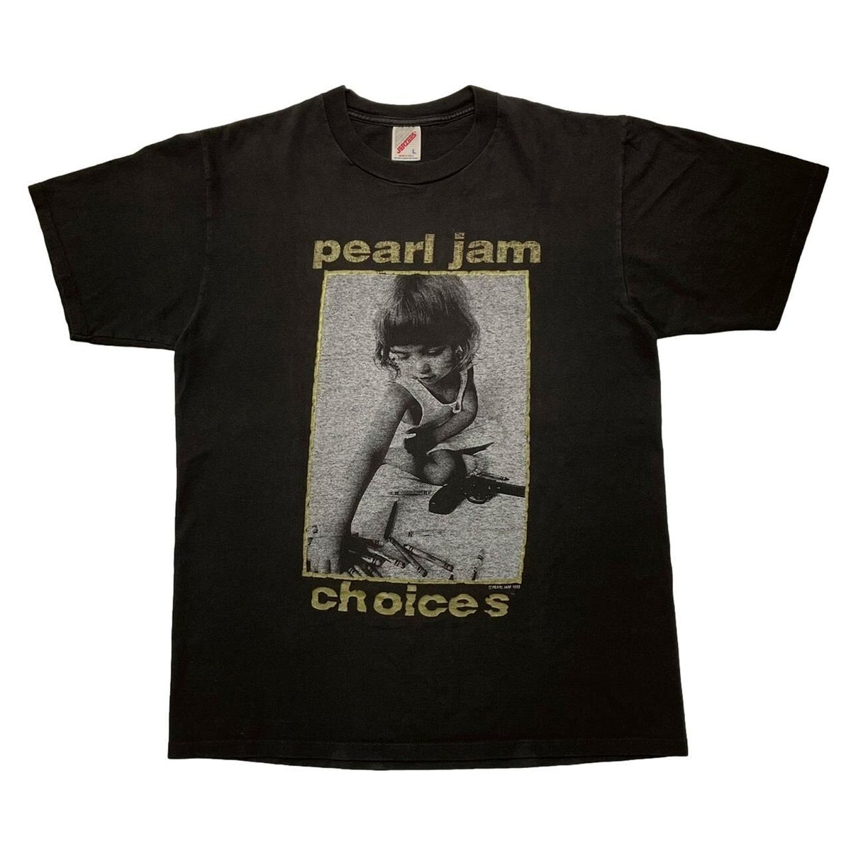 PEARL JAM CHOICES KIDS GUNS 1992 JERZEES LARGE 7106