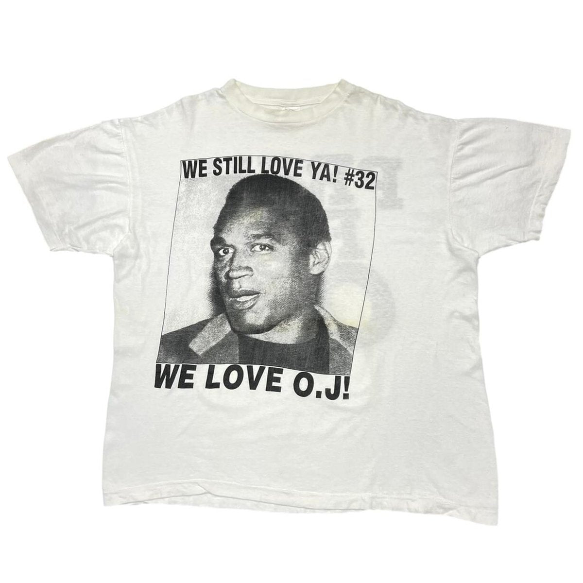 OJ SIMPSON PRAY FOR OJ PORTRAIT WHITE XL 0463