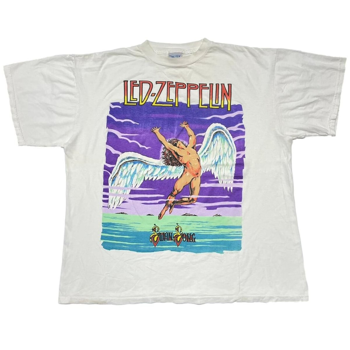 LED ZEPPELIN SWAN SONG WHITE TULTEX XL 0894