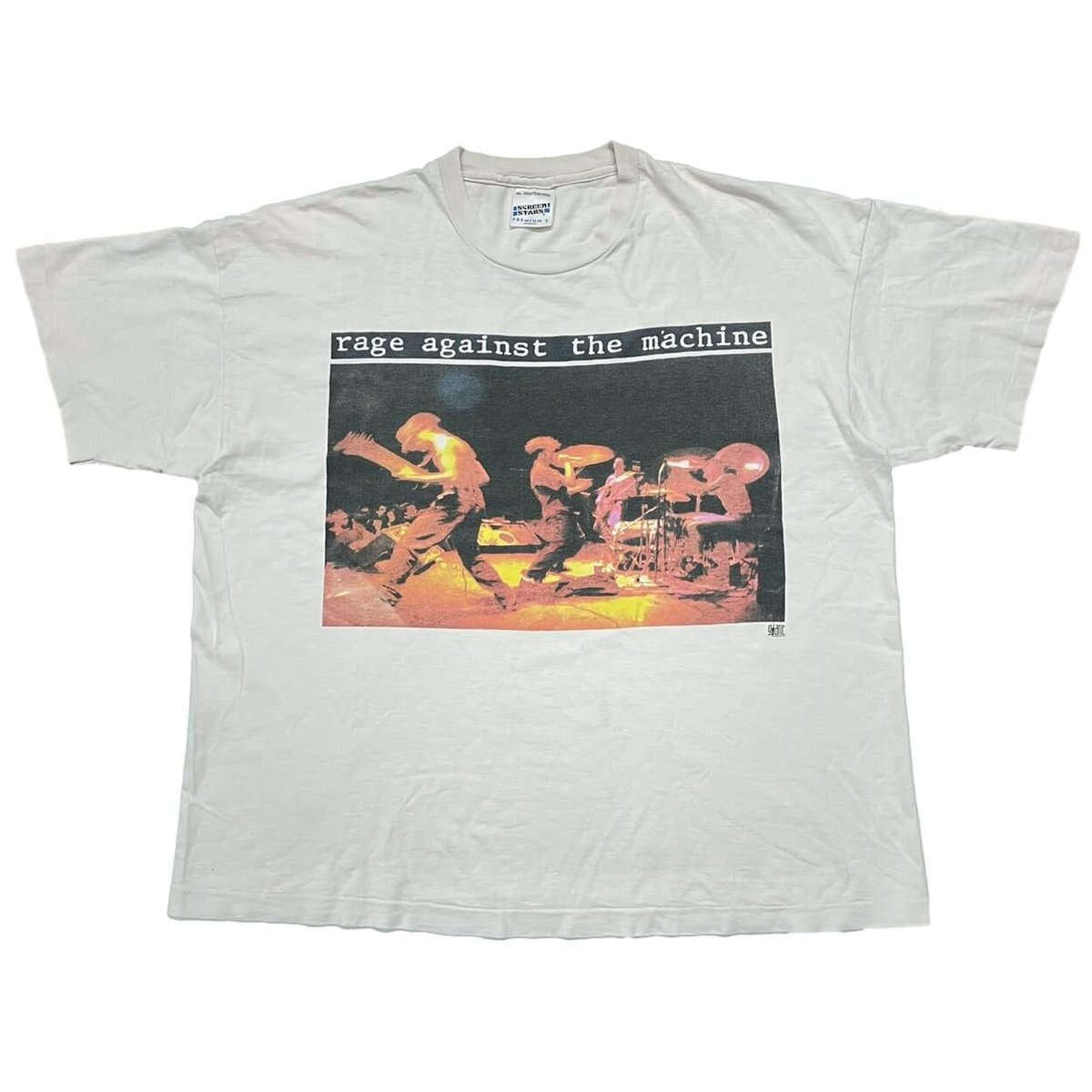 RAGE AGAINST THE MACHINE PORTRAIT BACK MOLOTOV WHITE SCREEN STARS XL 5861