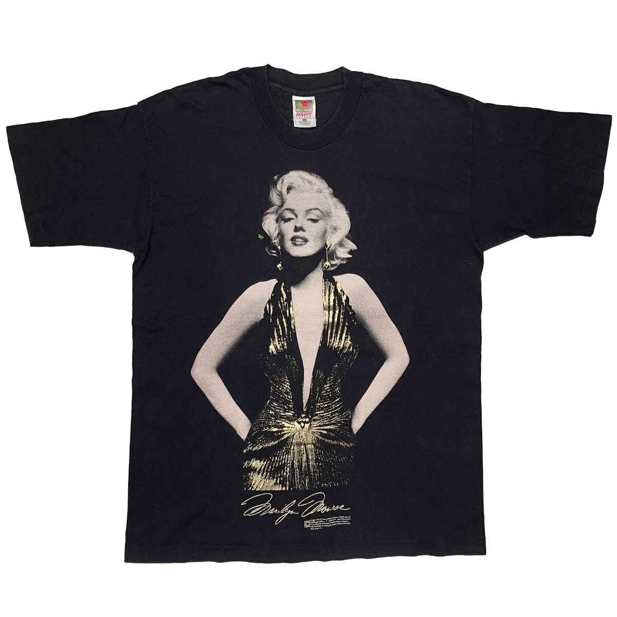 MARILYN MONROE 1995 METALLIC DRESS FRUIT OF THE LOOM LARGE 6771