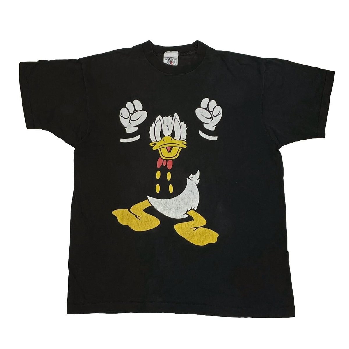 DINEY VINTAGE 90's CLASSIC DONALD DUCK ANGRY FITS XL 0474