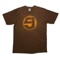 JURASSIC 5 BROWN LOGO TEE ANVIL LARGE 5964