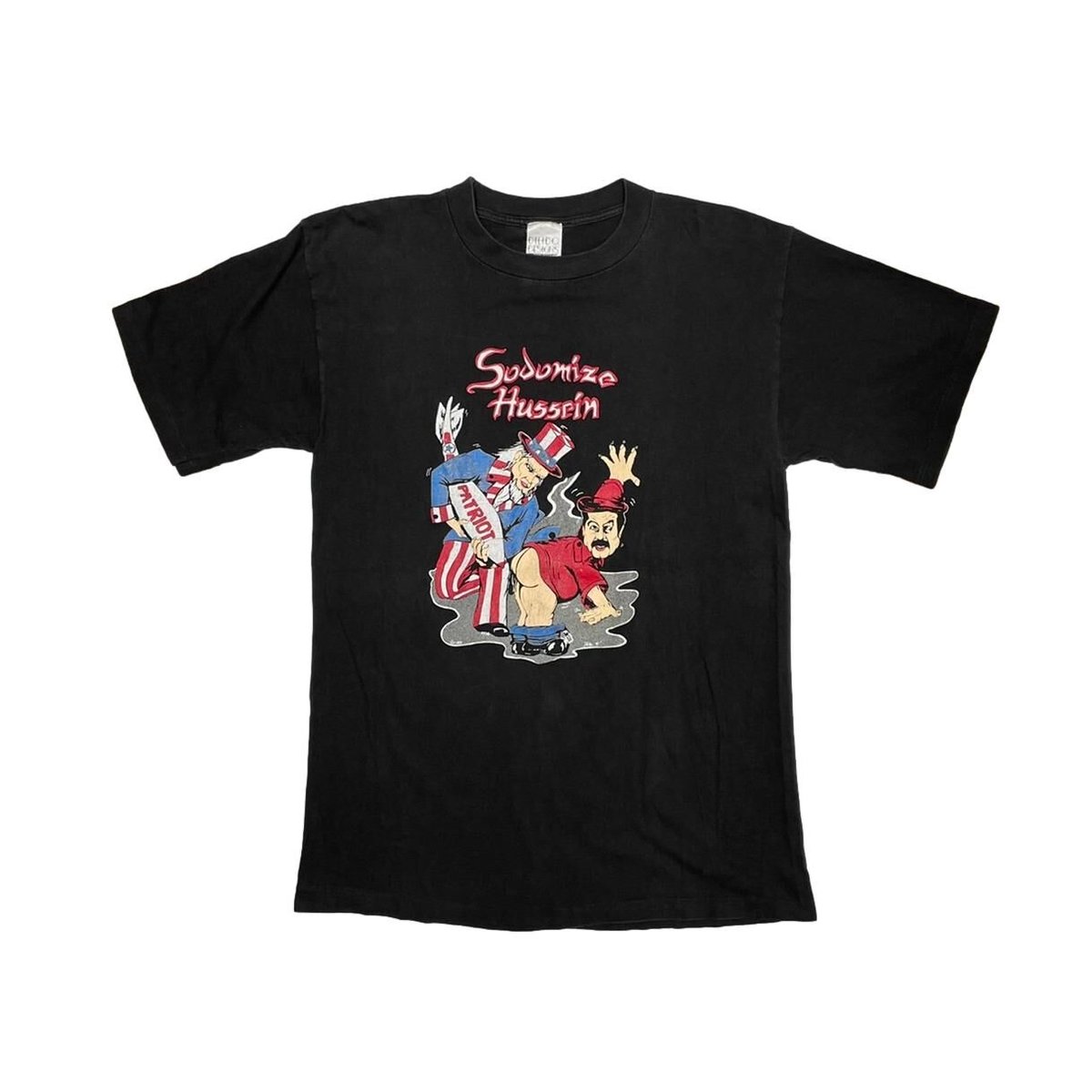 SADDAM FUSSEIN  50 YEARS BIKE WEEK 1991 DAYTONA BEACH TEE LARGE 1722
