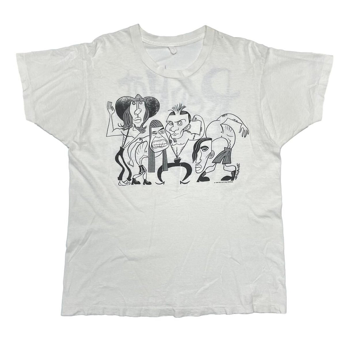 RED HOT CHILI PEPPERS 1990 PICASSO WHITE FITS L-XL 5884