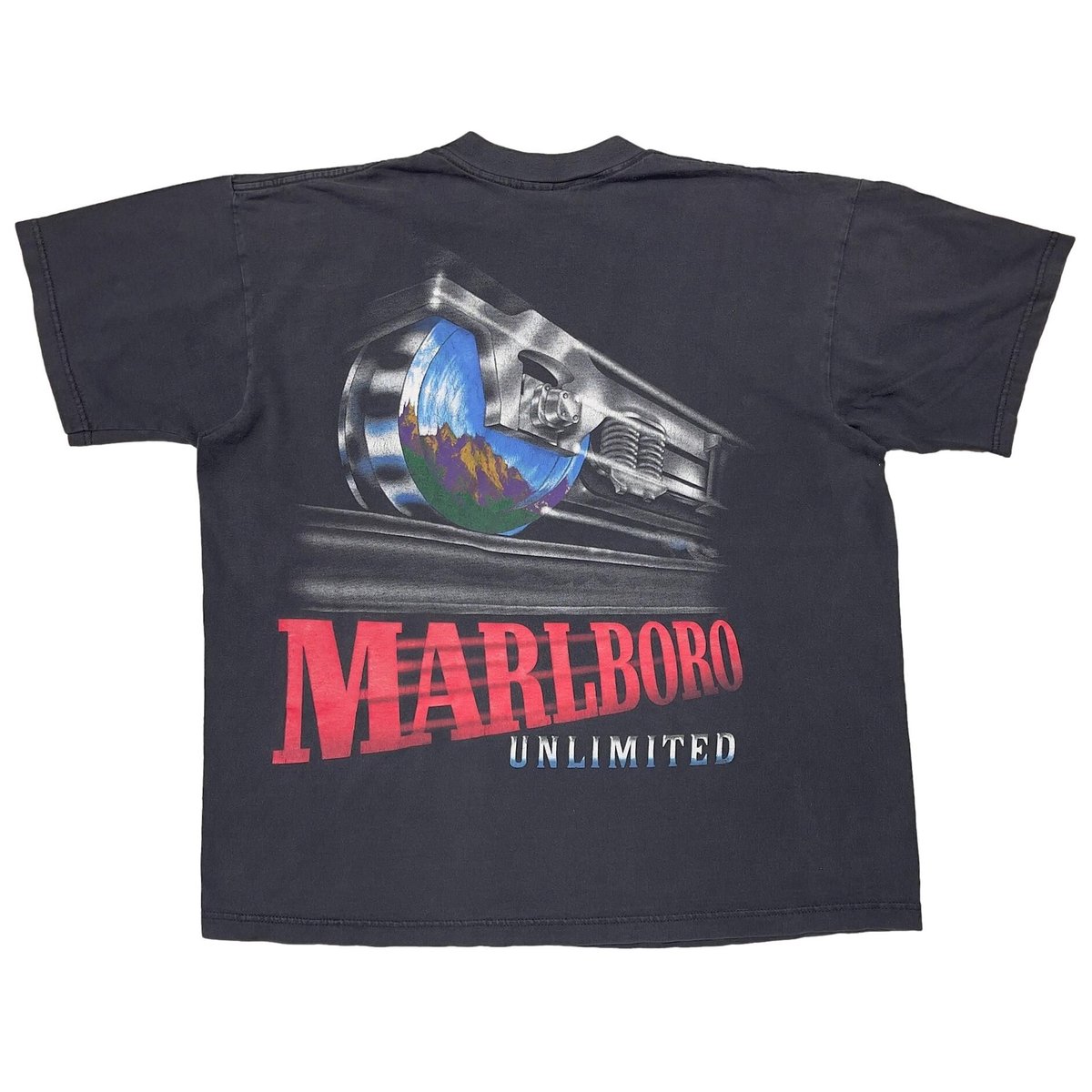 Marlboro UNLIMITED RAILROAD POCKET TEE FITS XL 1147