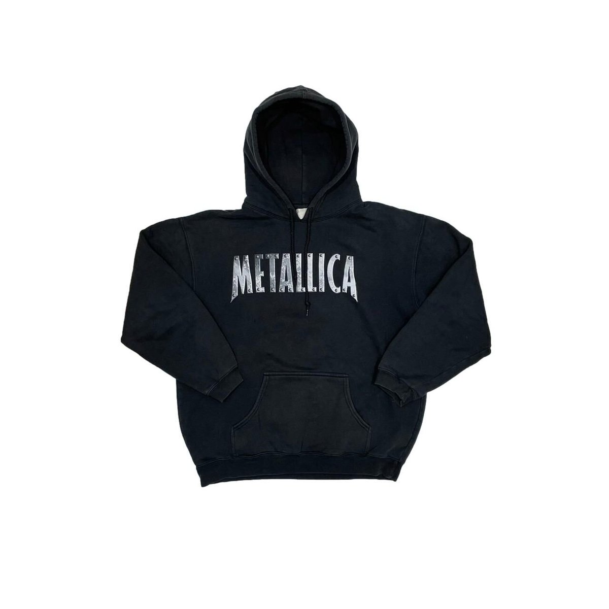 METALLICA IRON LOGO HOODED SWEATSHIRT FITS XL
