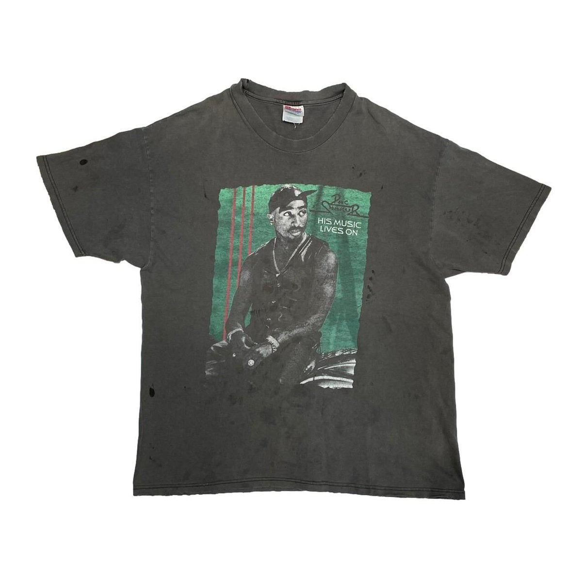 2PAC HIS MUSIC LIVES ON HANES XL 0941