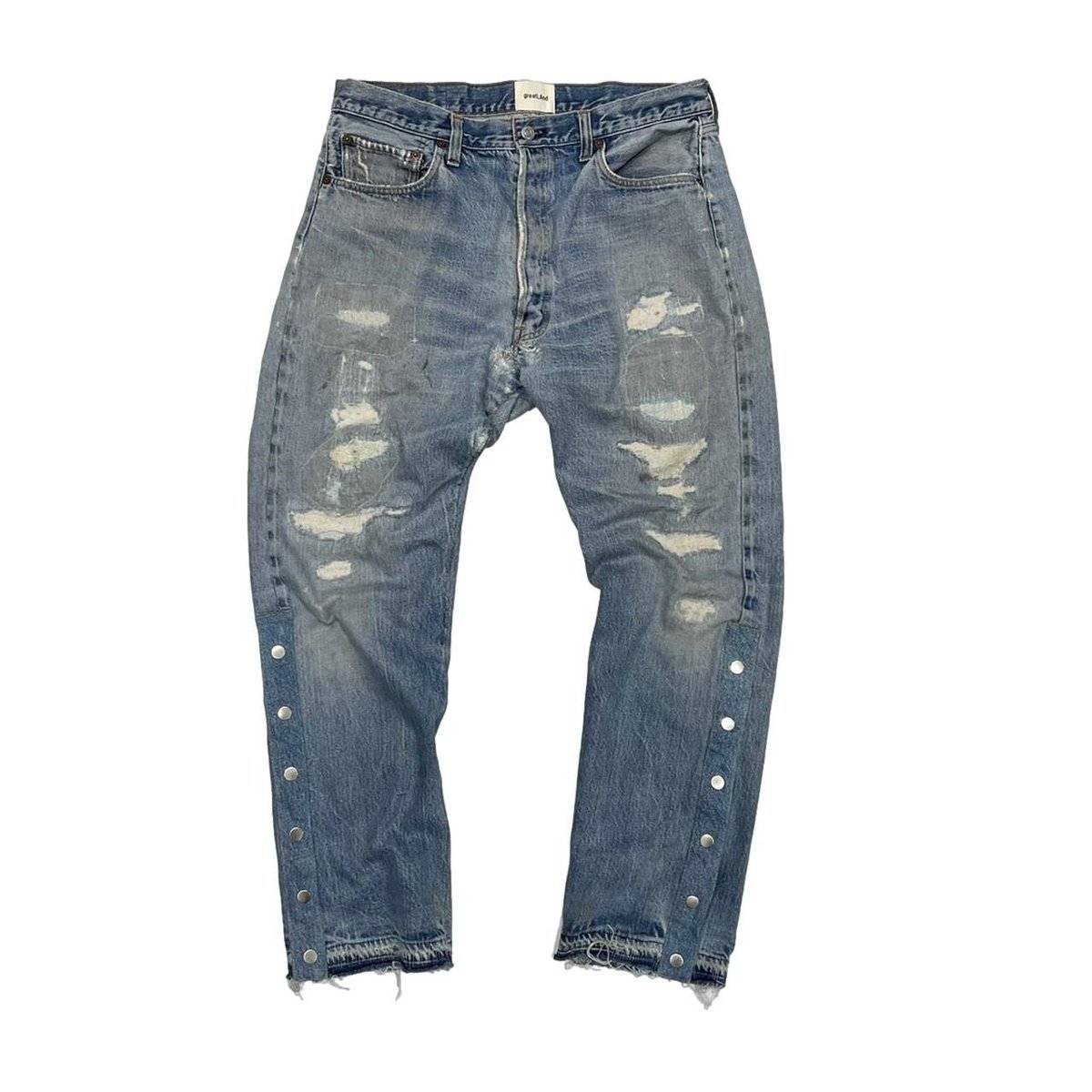 greatLAnd original GRUNGE MAN DENIM PANT LARGE / LEVIS 501 EARLY 1966