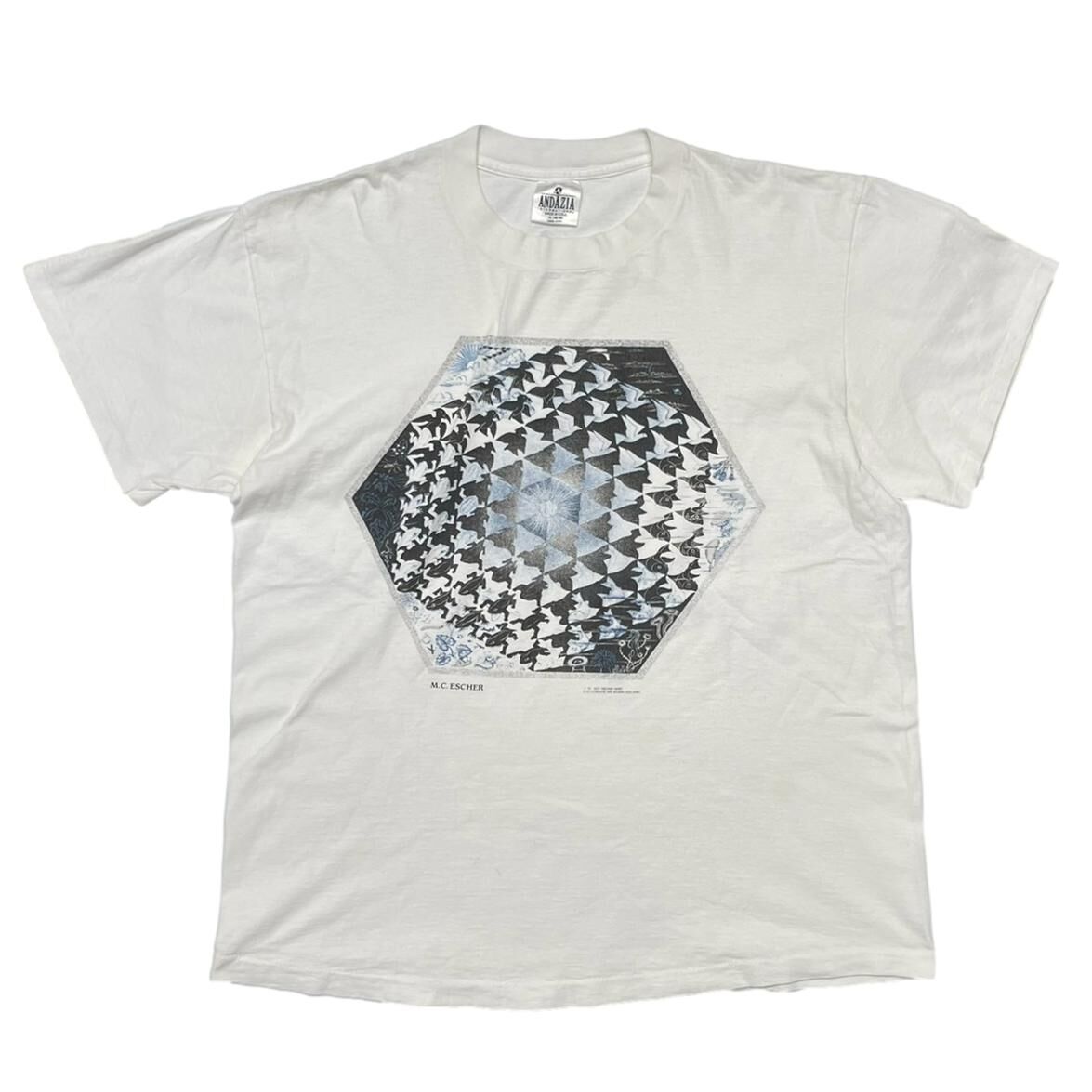 M.C.ESCHER 1991 SEA SKY TEE WHITE XL 6741