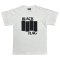 BLACK FLAG 90s LOGO TEE WHITE LARGE 0043