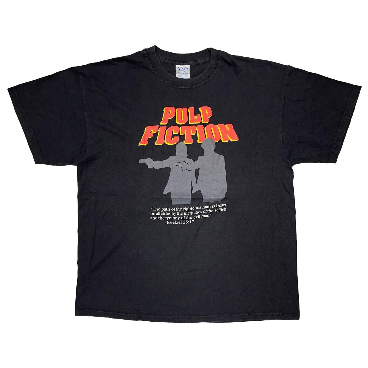 PULP FICTION SILHOUETTE TEE BLACK M&O XL 3170
