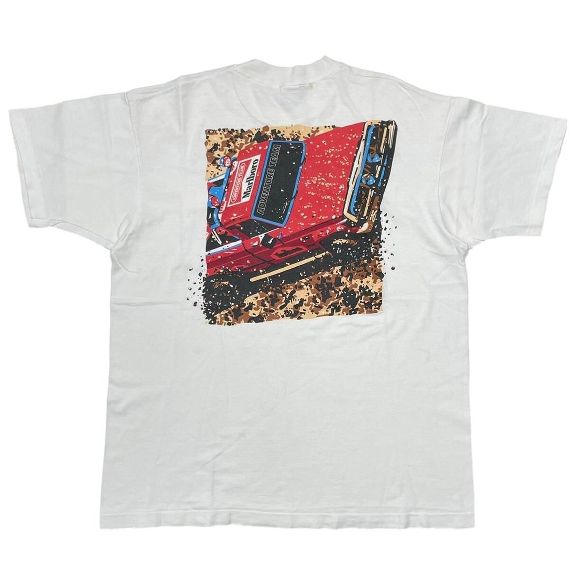 Marlboro ADVENTURE TEAM VEHICLE POCKET TEE WHITE FRUIT OF THE LOOM XL 9923
