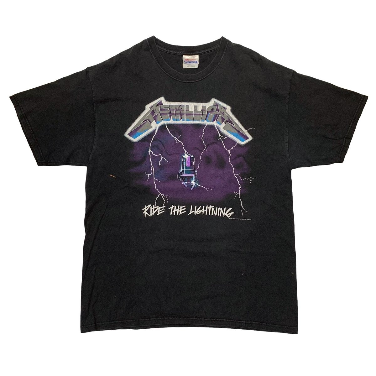 METALLICA RIDE THE LIGHTNING HANES LARGE  3691