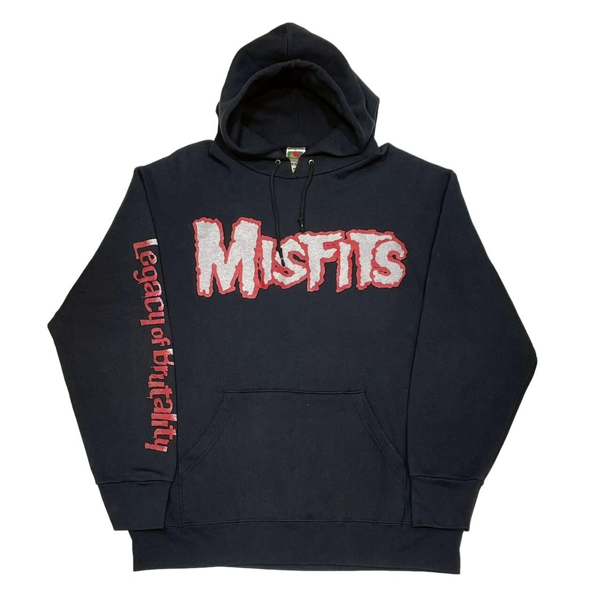 MISFITS 1999 HOODED SWEATSHIRT FRUIT OF THE LOOM LARGE 2216