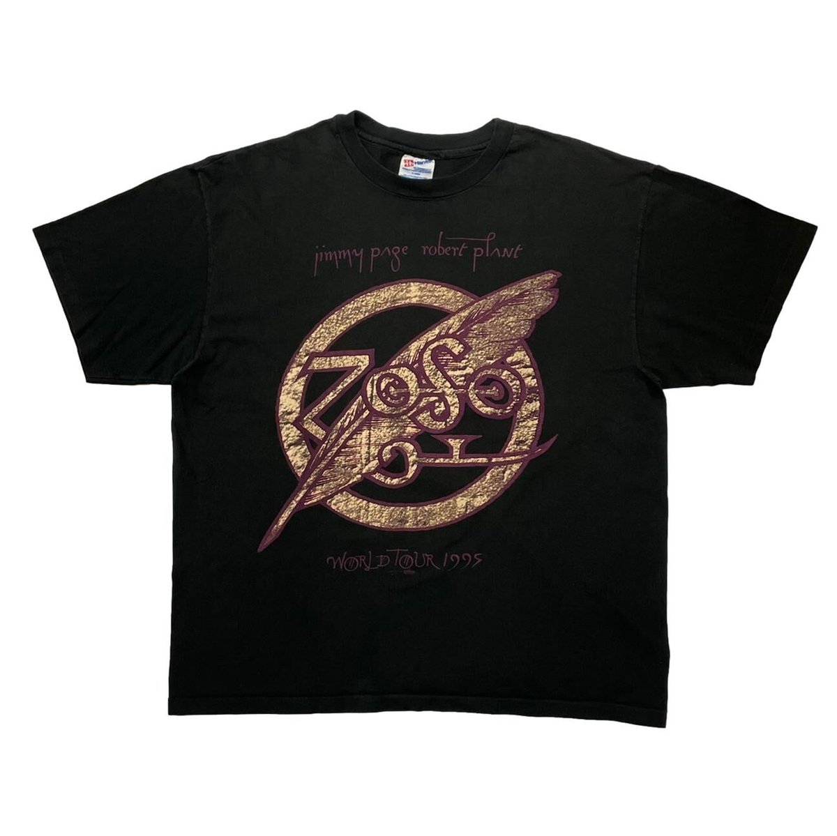 JIMMY PAGE & ROBERT PLANT ZOFO TOUR TEE HANES XL 6202