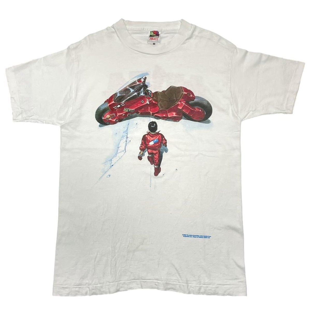 AKIRA 1988 KANEDA BIKE TEE WHITE FRUIT OF THE LOOM MEDIUM 0054