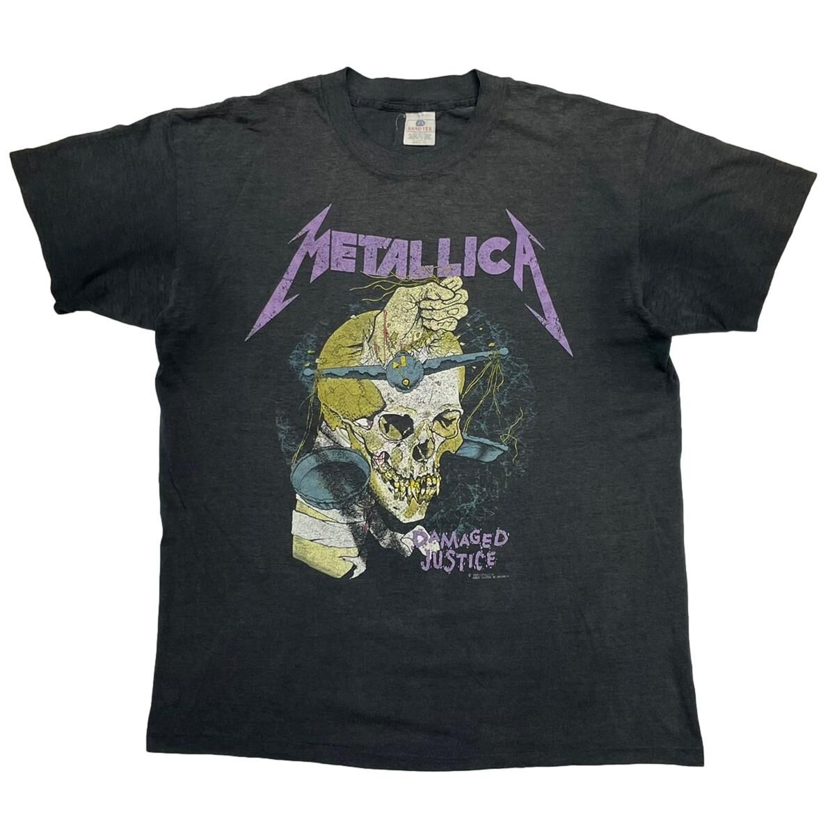 METALLICA DAMAGED JUSTICE PUSHEAD SKULL XL 7581