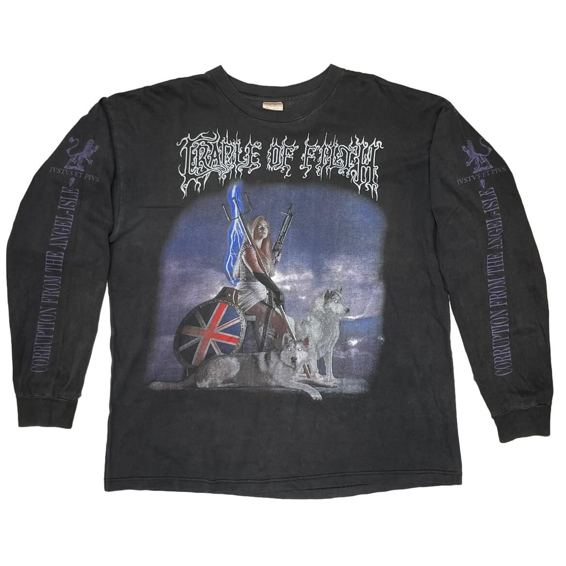 CRADLE OF FILTH SPEARHEADING MILLENNIAL WAR LS BLUE GRAPE FITS XL 6789