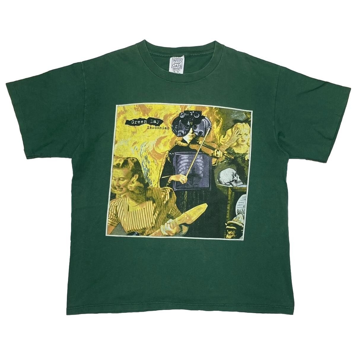 GREEN DAY INSOMNIAC TOUR GREEN WILD OATS XL 9002