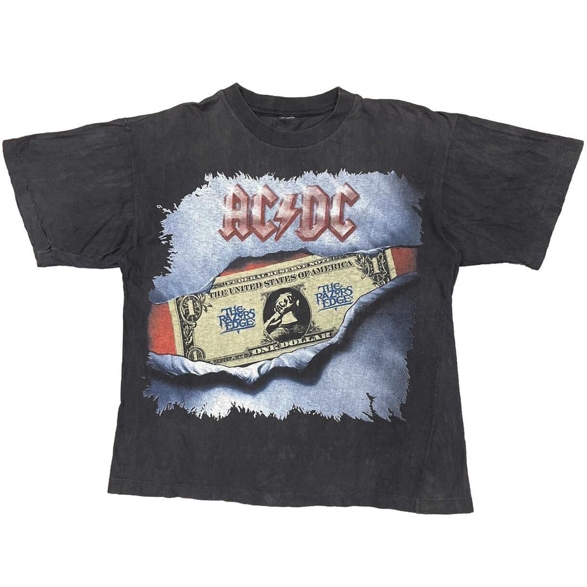 AC/DC THE RAZORS EDGE ONE DOLLAR FITS XL 0541