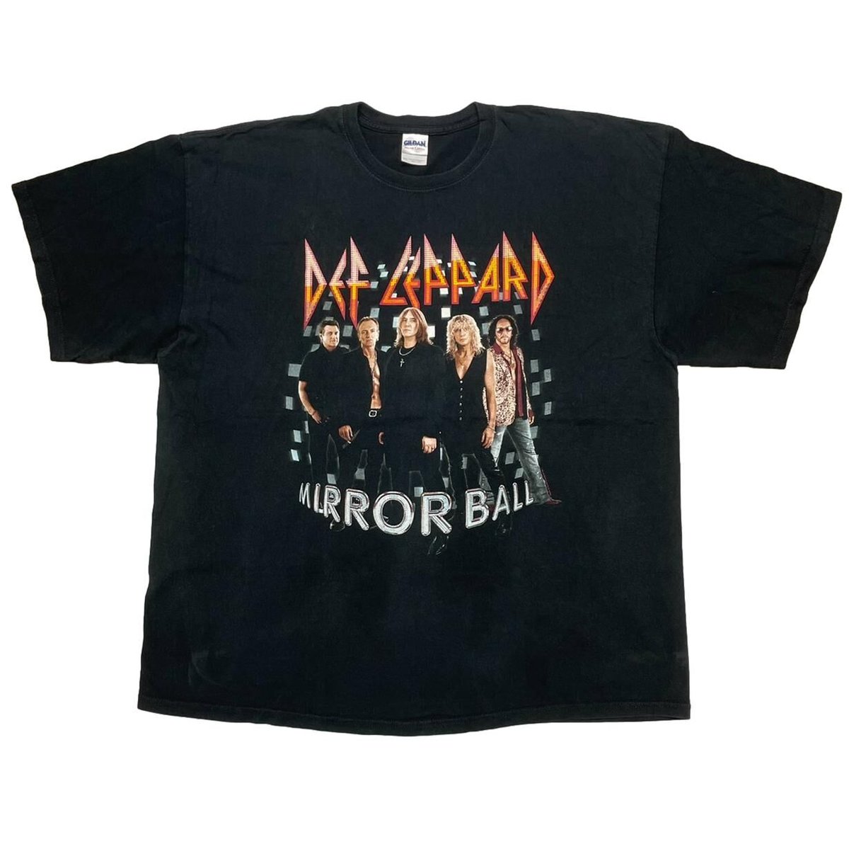 DEF LEPPARD MIRROR BALL TOUR GILDAN XXL 8470