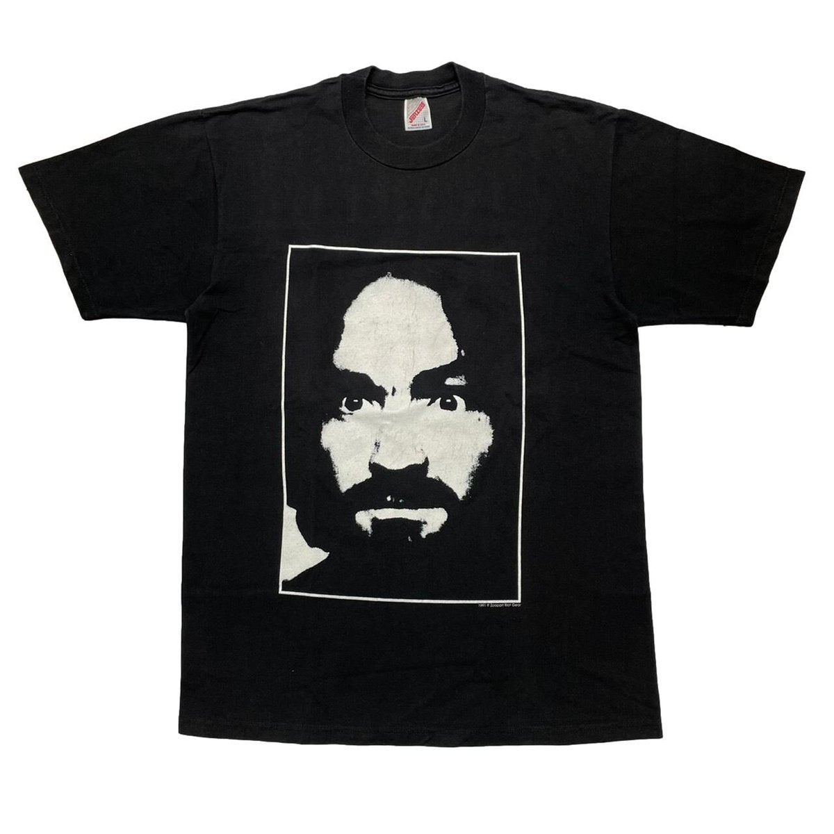 CHARLES MANSON CHARLIE DON'T SURF JERZEES LARGE 7723