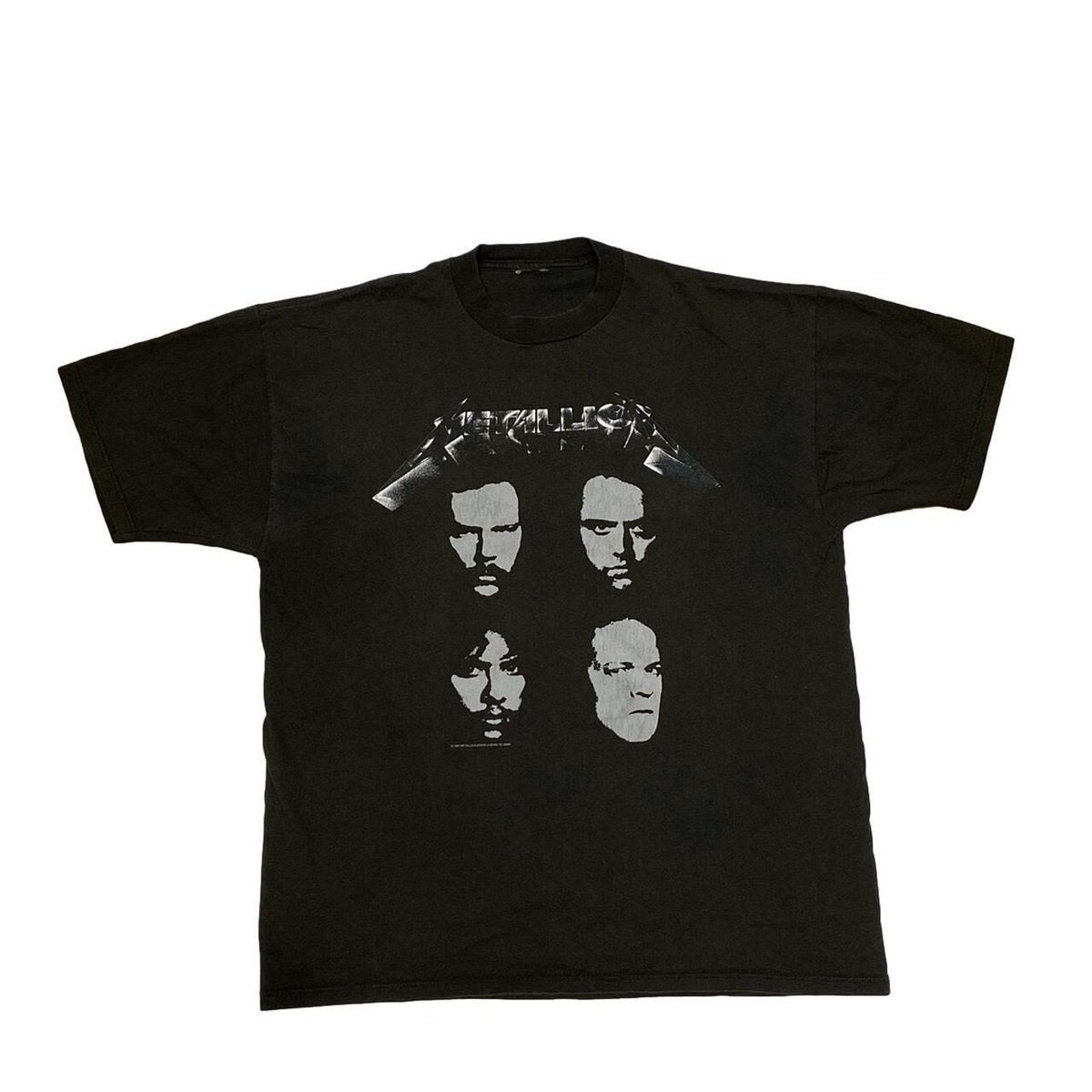 METALLICA 1994 FACES TEE MISSING TAG XL 8399