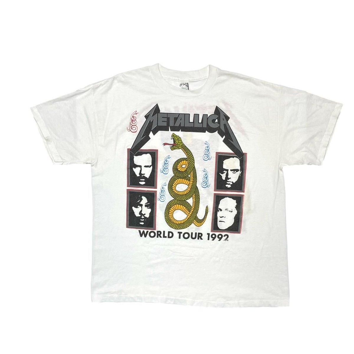 METALLICA RULES WORLD TOUR 1992 WHITE XL 4310 0304