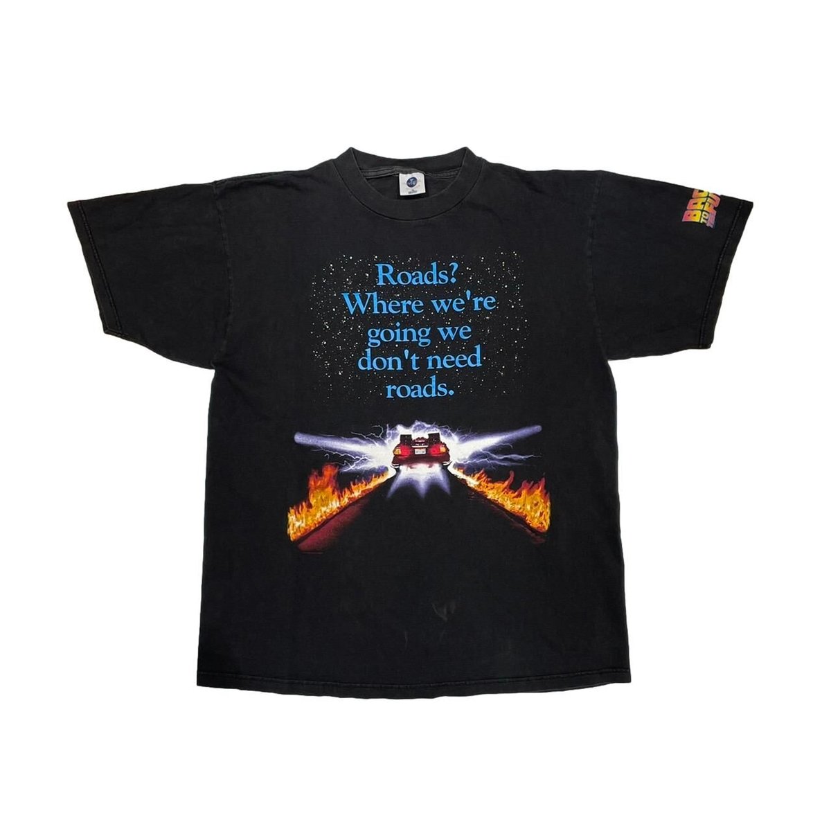 BACK TO THE FUTURE MOVIE JACKET TEE BLACK XL 1221