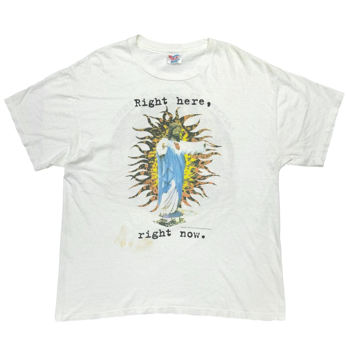 VAN HALEN WORLD TOUR 1993 Right here, right now. WHITE HANES XL